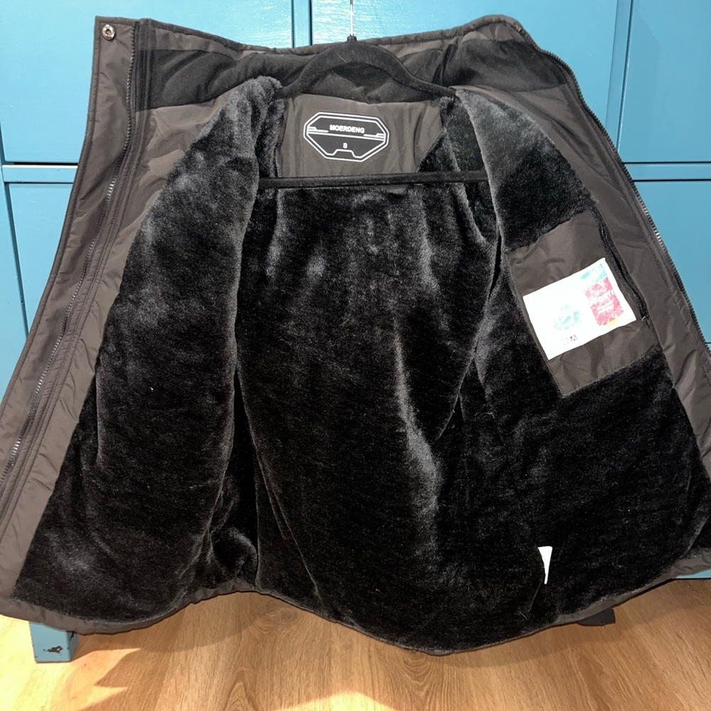 Mossimo Supply Co. Black Fleece-Lined Jacket - Picture 3 of 5